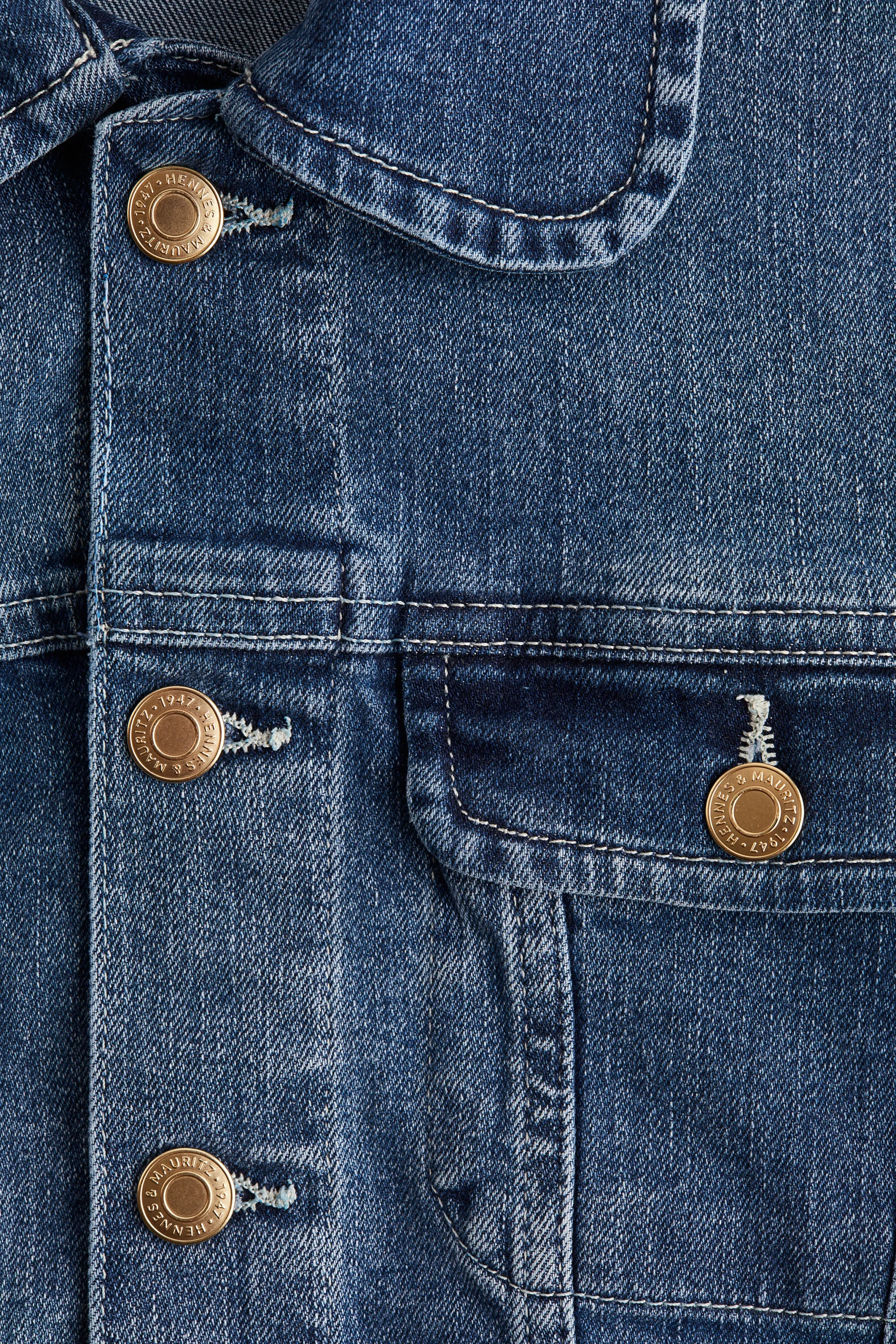 Veste courte en denim - Denim blue
