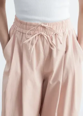 Pantalon boule en coton - Rose poudré — photo 2