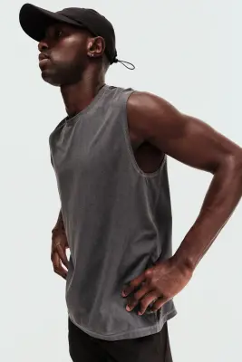 Débardeur de sport Regular Fit DryMove™ - Gris foncé — photo 4