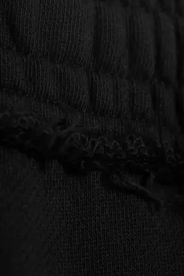 Pantalon 7/8 en éponge - Noir — photo 4