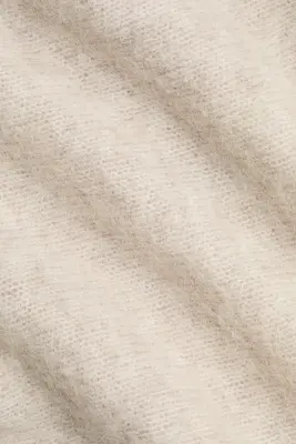 Pull asymétrique en alpaga mélangé - Beige clair — photo 4
