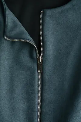 Veste oversize en jersey - Turquoise foncé — photo 4