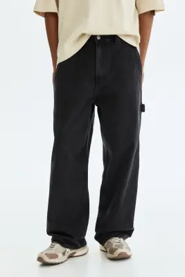 Jean baggy Carpenter - Noir denim — photo 1