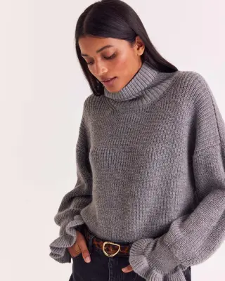 Pull Adam gris chiné — photo 4