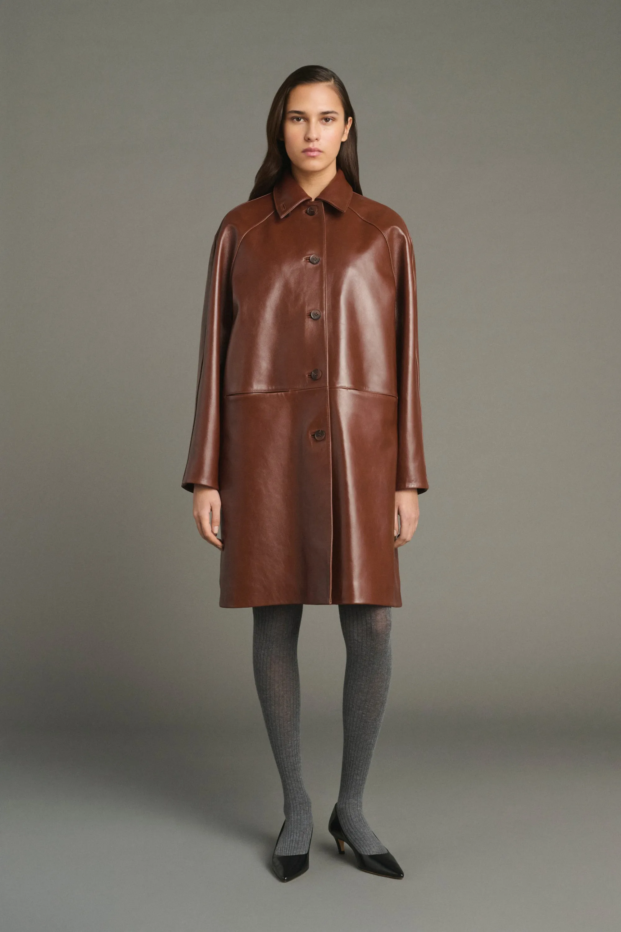 MANTEAU LOGAN ACAJOU