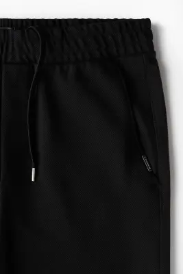 Pantalon jogger Slim Fit en twill - Noir — photo 1