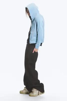 Jean droit ample taille standard Looser - Extra Black Rinse — photo 2