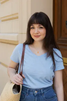 Tee-shirt Simone - bleu ciel — photo 1