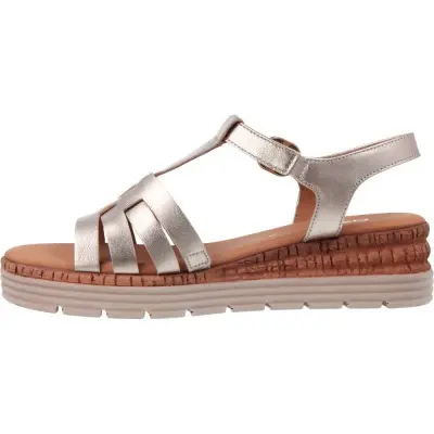 Sandales Gabor 62.701.82 Dorées - Cuir Velcro Confort Grande Pointure Femme — photo 2