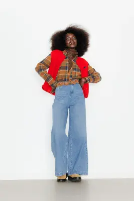 Chemise courte à carreaux — photo 3