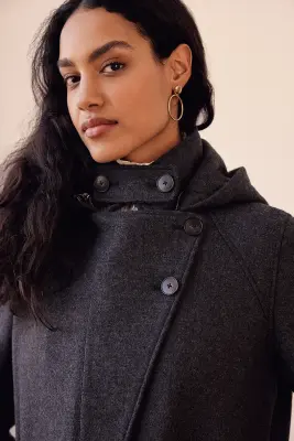 Manteau Jarry gris anthracite — photo 2