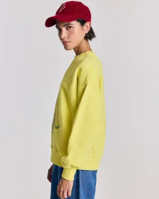 Sweat-shirt Virgile jaune — photo 5