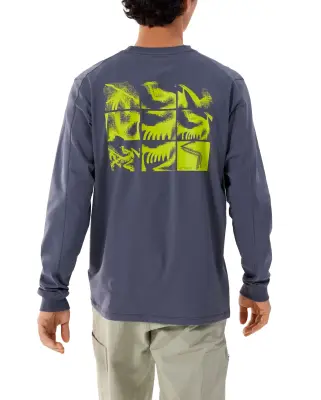 Kragg SL Cotton Bird Tile Shirt LS Dk Stratus / Euphoria — photo 2