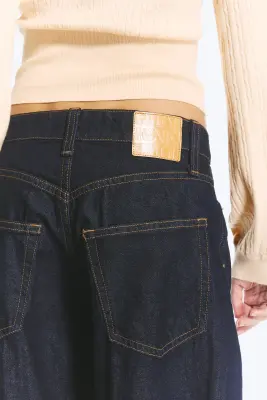 Jean baggy ample taille basse Peggy - Blue Rinse – Bleu foncé — photo 4