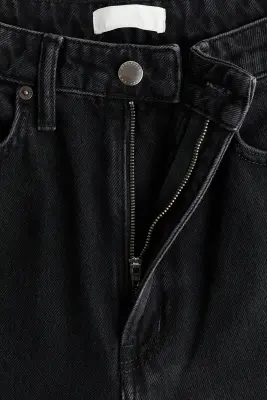 Barrel High Waist Jeans - Noir denim — photo 3