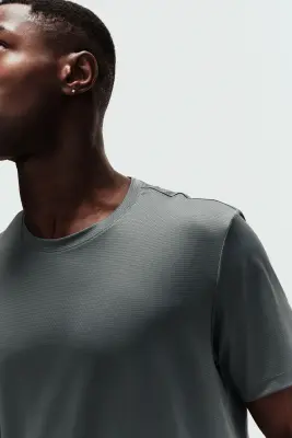 T-shirt de sport en mesh DryMove™ - Bleu canard — photo 1