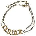 Metal veilli finition dore collier choker j'adior