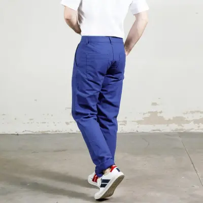 Pantalon à pinces en croisé coton bio 1G/264 - Hydrone — photo 3