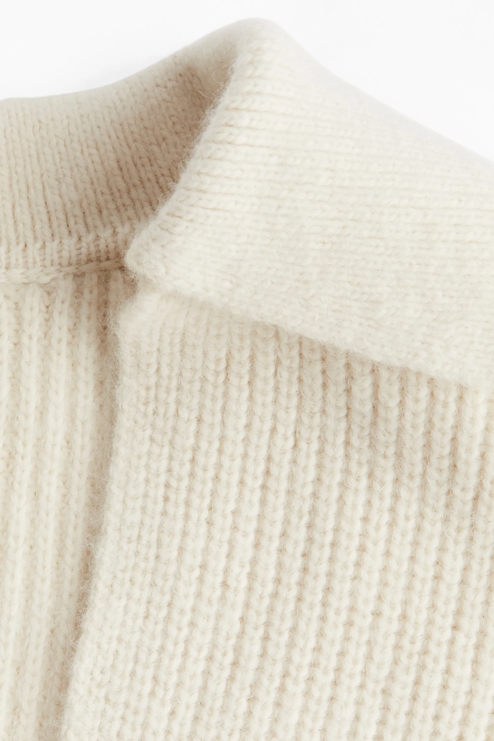 Pull avec col - Écru