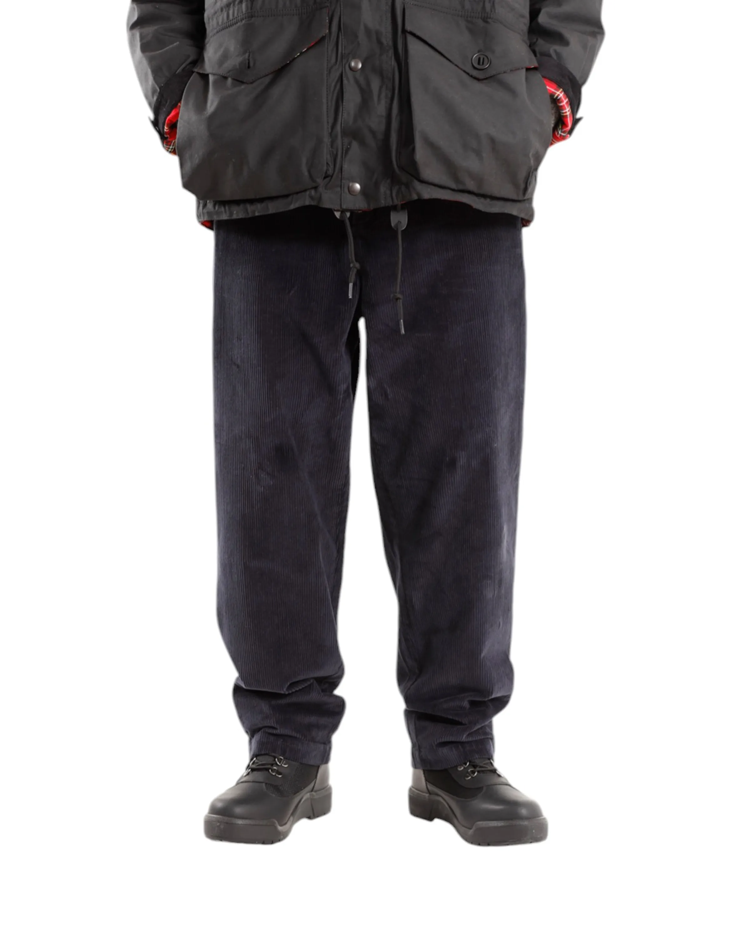 Stretch Cord Relaxed Fit Trouser Dark Navy