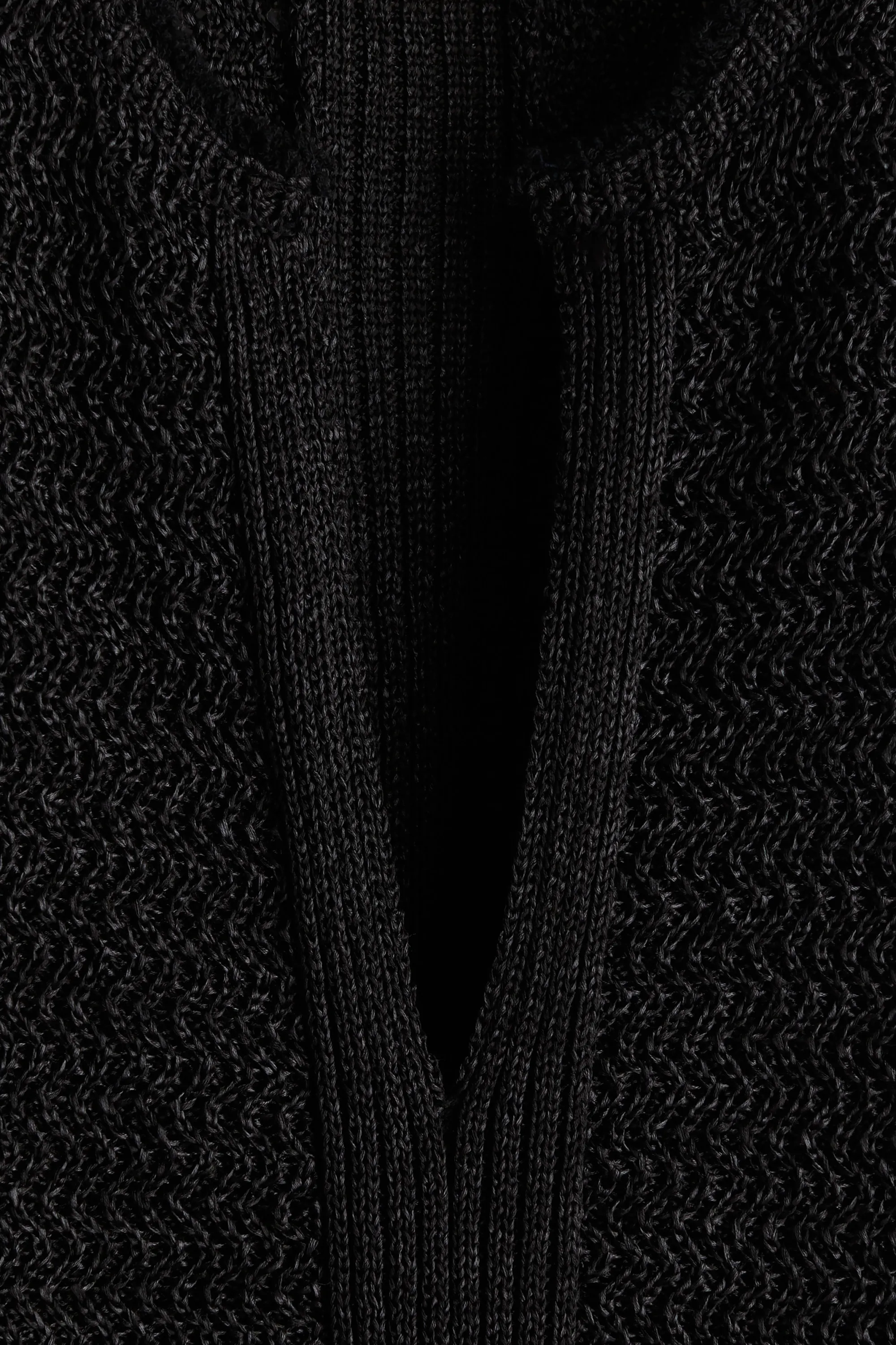 Robe caftan façon raphia - Noir