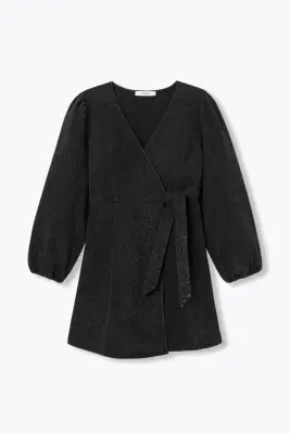 Robe portefeuille léopard