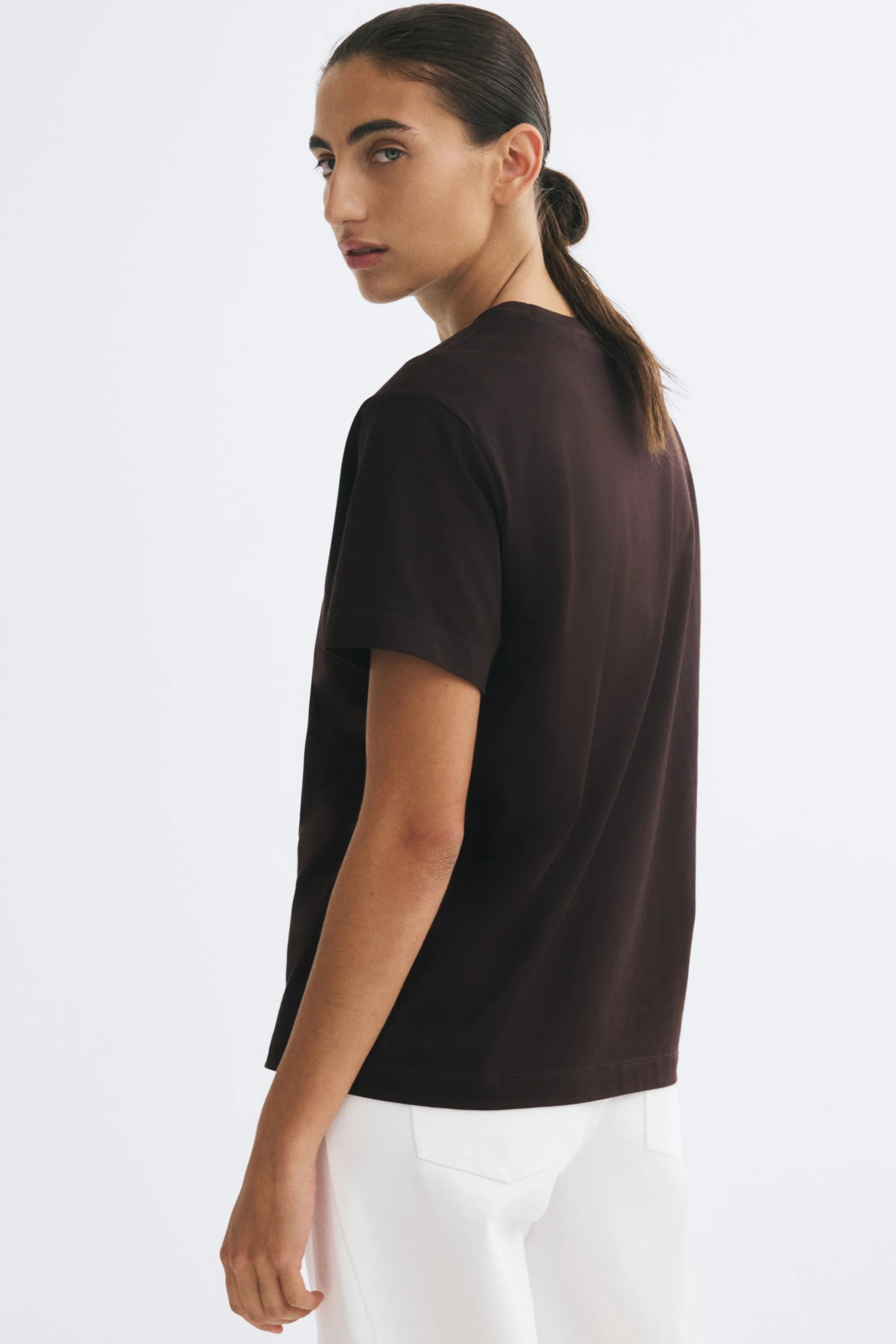 T-shirt en coton Supima® - Marron foncé