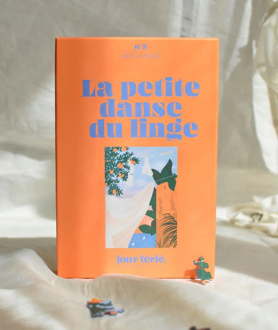Puzzle 500 pièces La petite danse du linge – Jour Férié