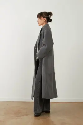 Orfeo – Manteau Leya Gris — photo 3