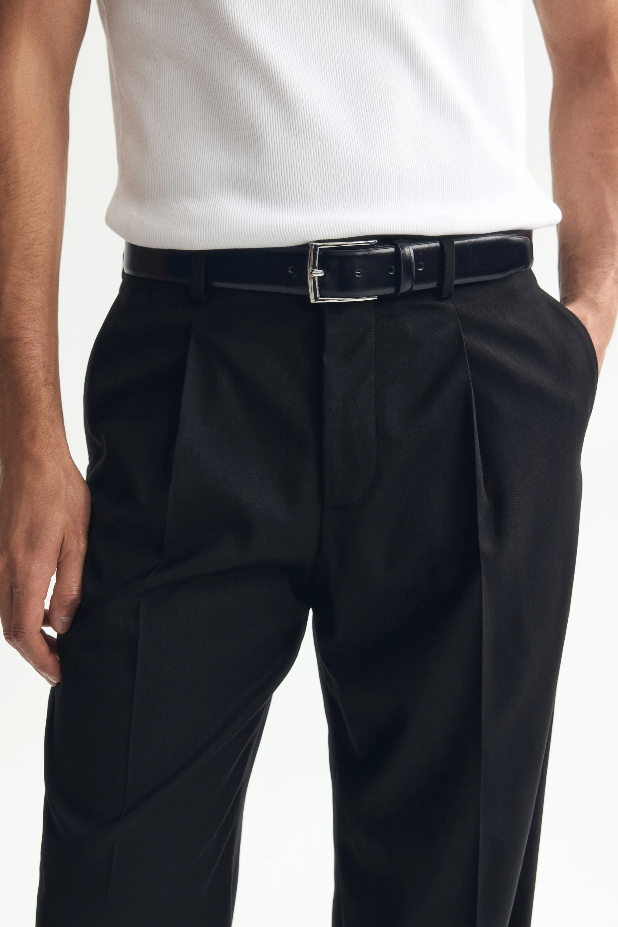 Pantalon chic Regular Fit - Noir