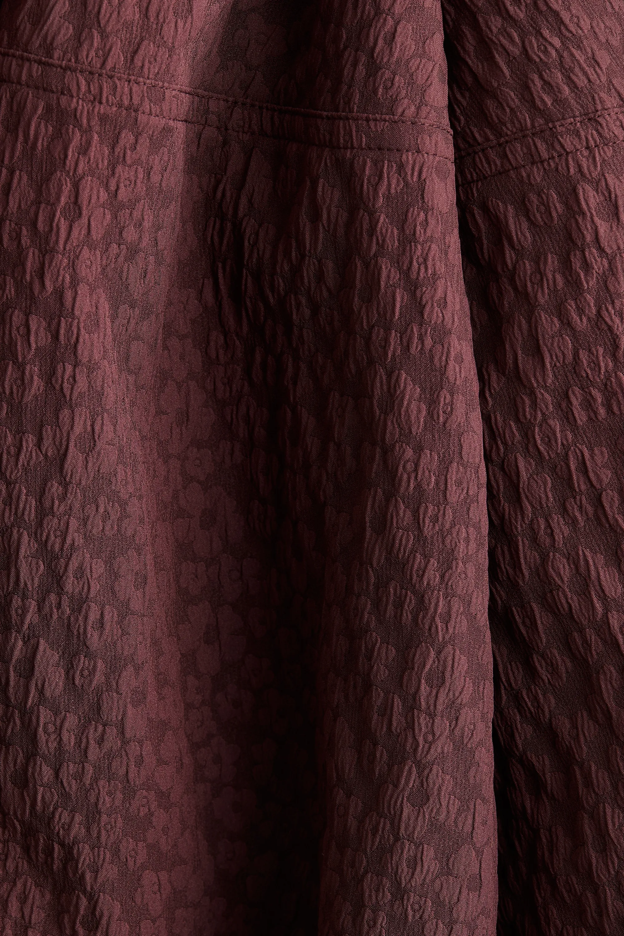 Robe en tissu jacquard - Bordeaux
