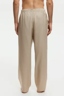 Pantalon Relaxed Fit en lyocell - Beige — photo 2