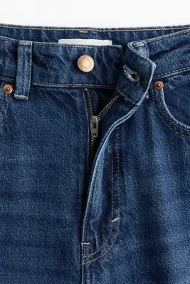 Wide High Jeans - Bleu denim foncé — photo 4