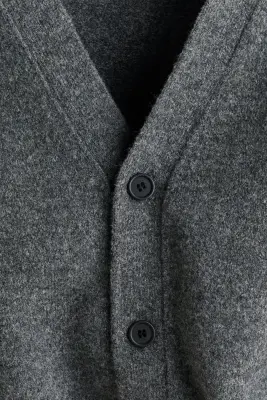 Gilet Regular Fit - Gris foncé chiné — photo 5