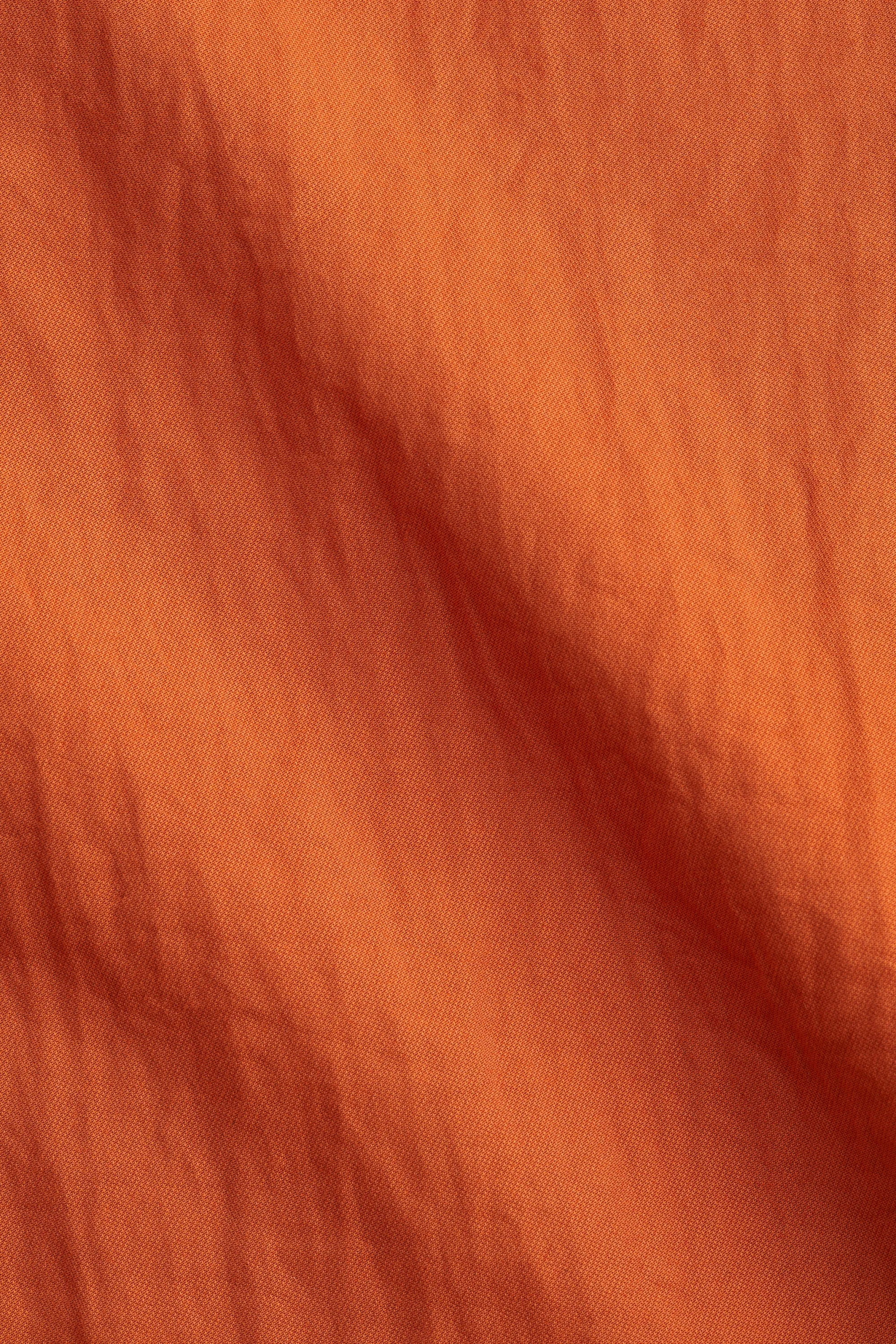 Robe à encolure carrée en twill - Orange