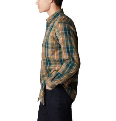 COLUMBIA CHEMISE RAPID RIVERS Carreaux Marron/Vert — photo 4