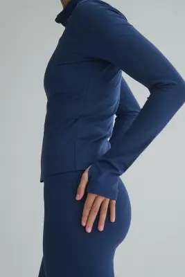 Veste de sport zippée SoftMove™ - Bleu orage — photo 3
