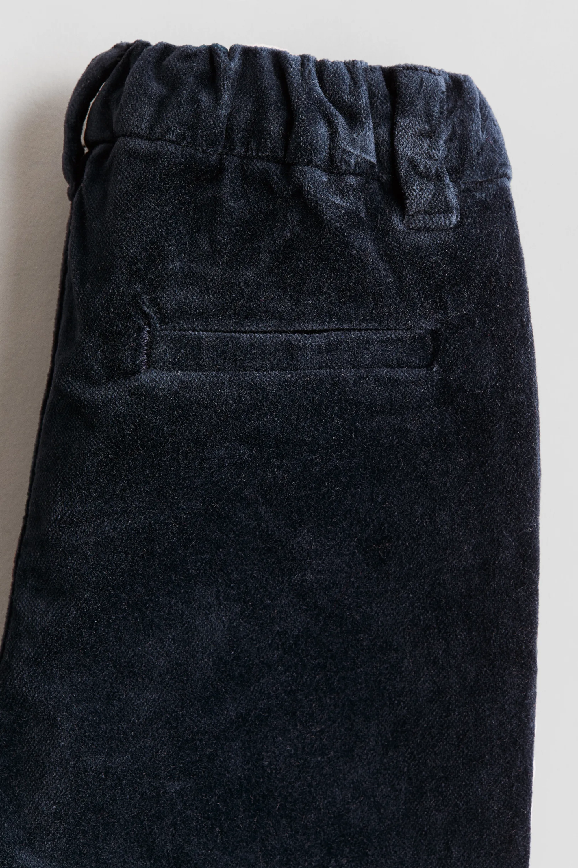 Pantalon habillé en velours - Bleu marine
