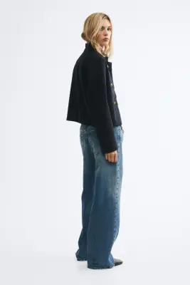 Veste à boutons - Bleu marine — photo 3
