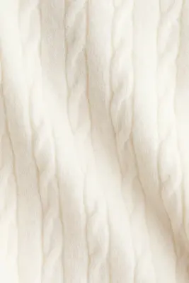 Robe en maille torsadée - Crème — photo 3