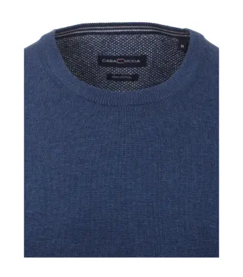 CASA MODA PULL COL ROND Bleu — photo 4