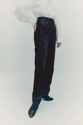 Jean à jambes droites - Noir — photo 1