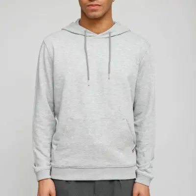 Hoodie Luc molletonné gris — photo 3