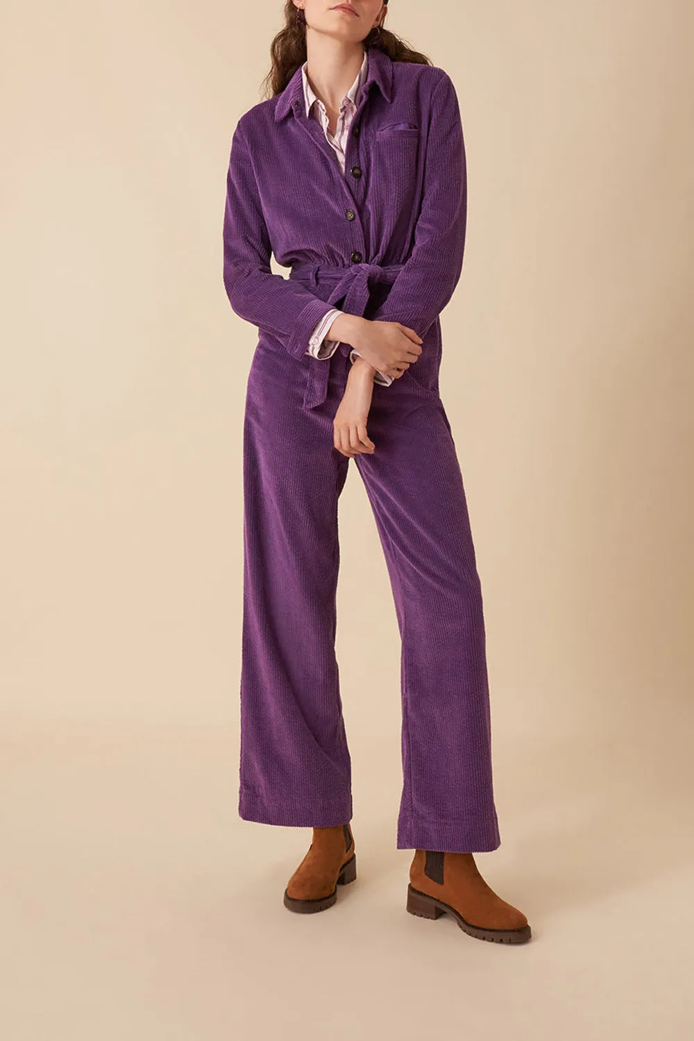 combi pantalon timotey violette