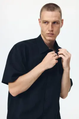 Chemise Relaxed Fit - Noir — photo 1