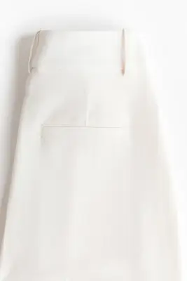 Pantalon chic à jambes larges - Crème — photo 2