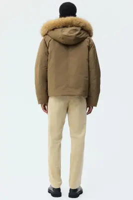 Pantalon Regular Fit en velours côtelé - Beige — photo 2