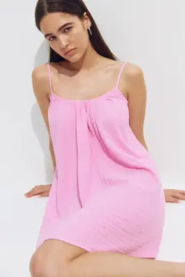 Robe de plage en mousseline - Rose — photo 2