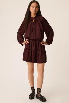 Robe Satine Prune — photo 2