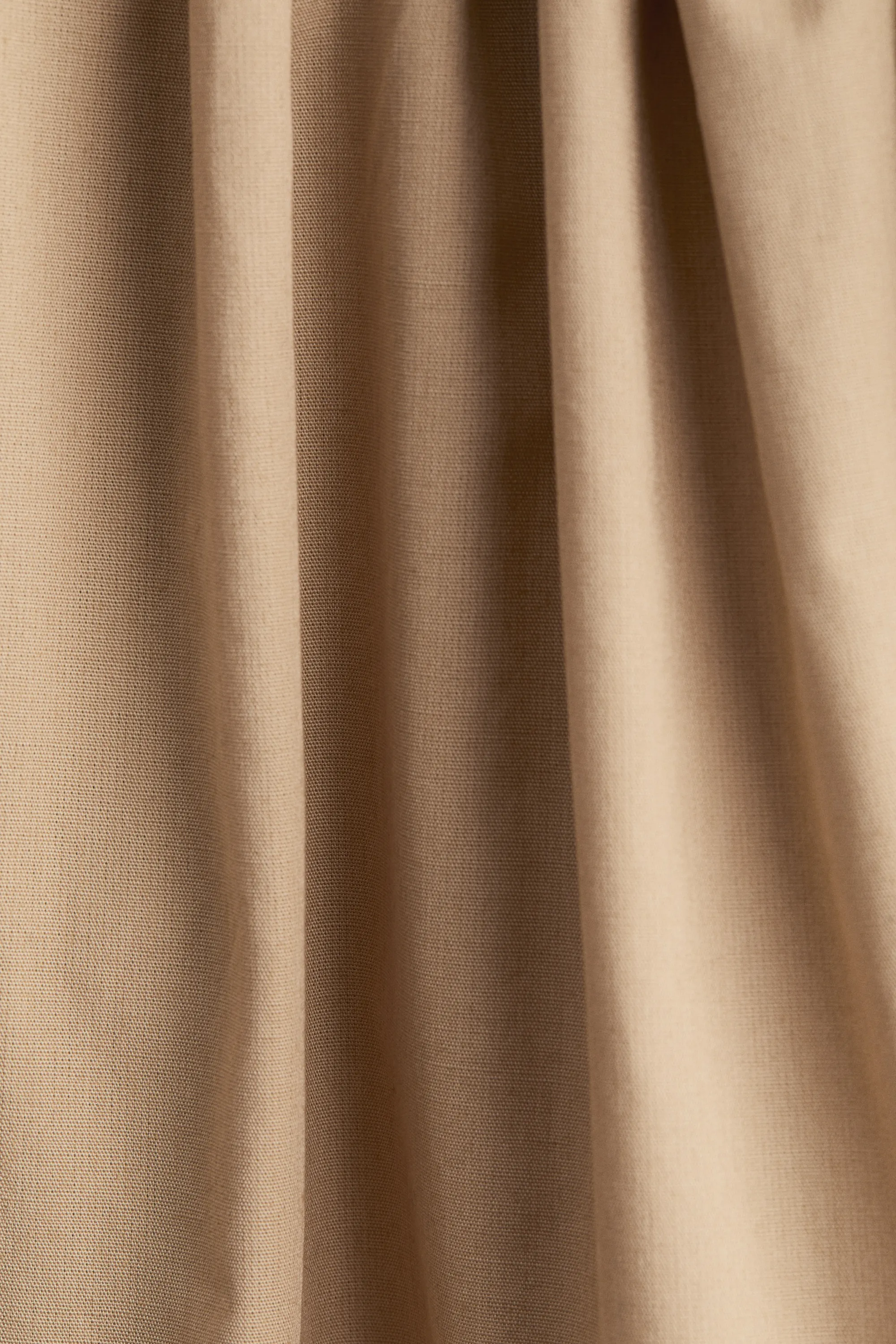 Robe épaules nues volantée - Beige
